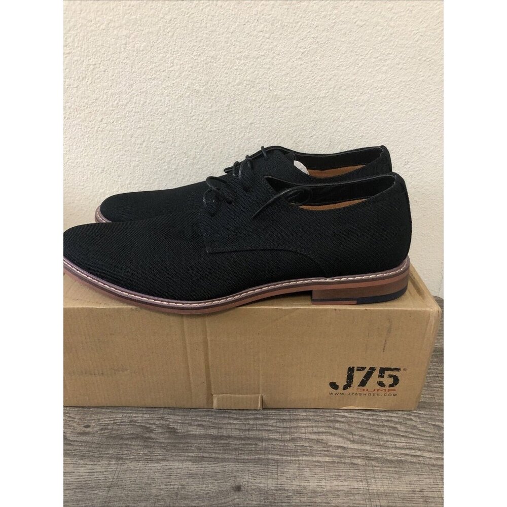 J75 Jump Men’s Canvas Oxfords Black Size 13 New In Box